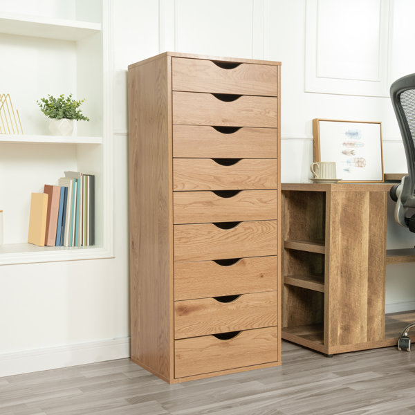 Latitude Run® Garysburg 9 Drawer Chest, Wood Storage Dresser Cabinet, Large Craft Storage ...